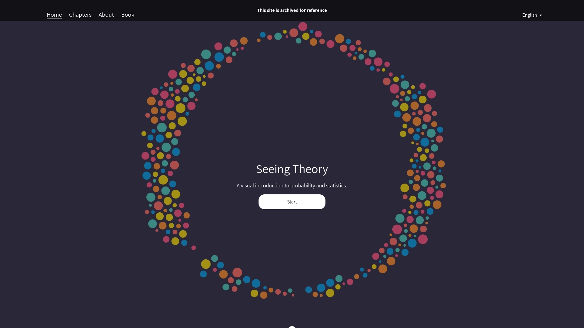Seeing Theory website screenshot