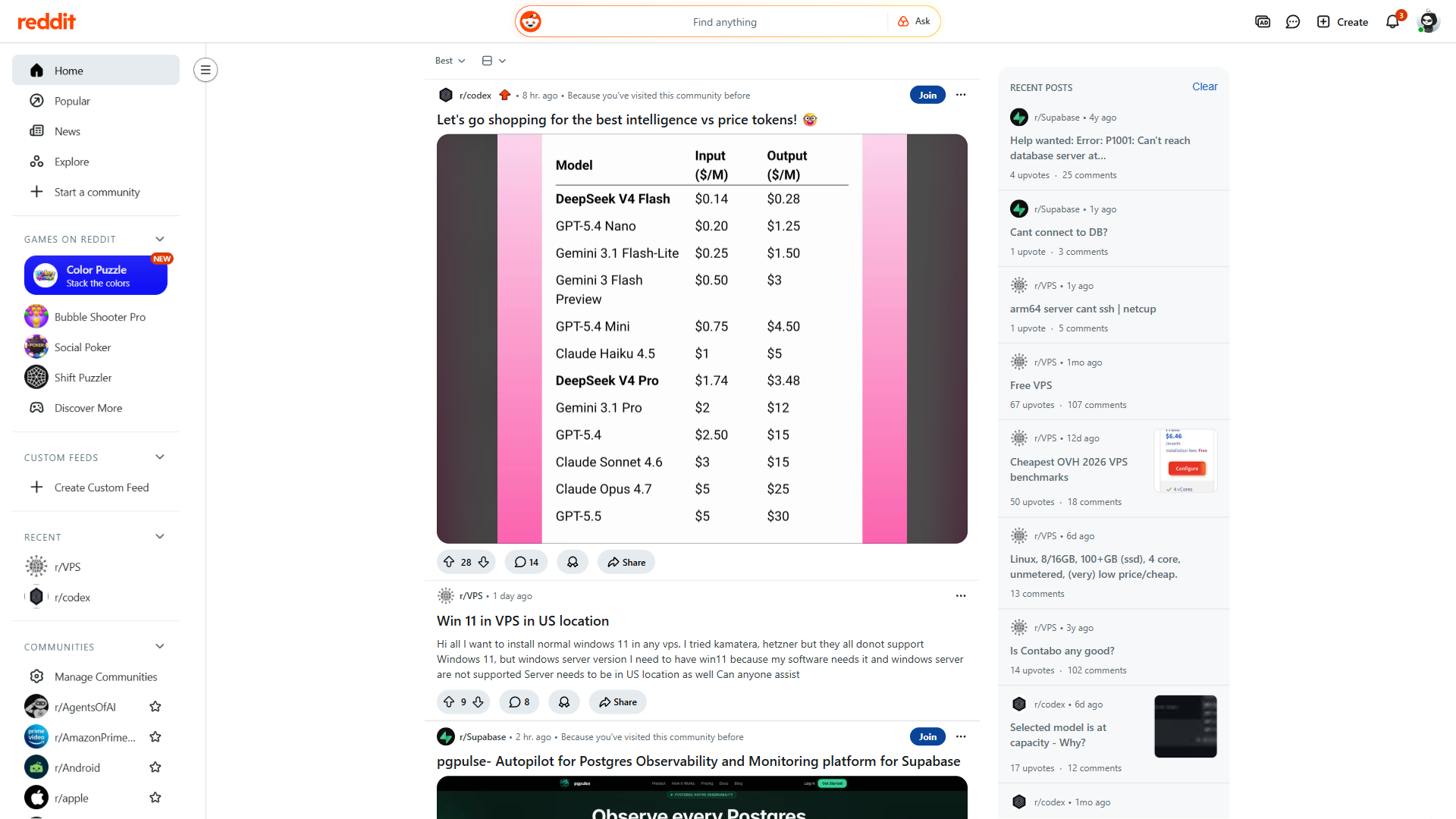 Reddit website screenshot
