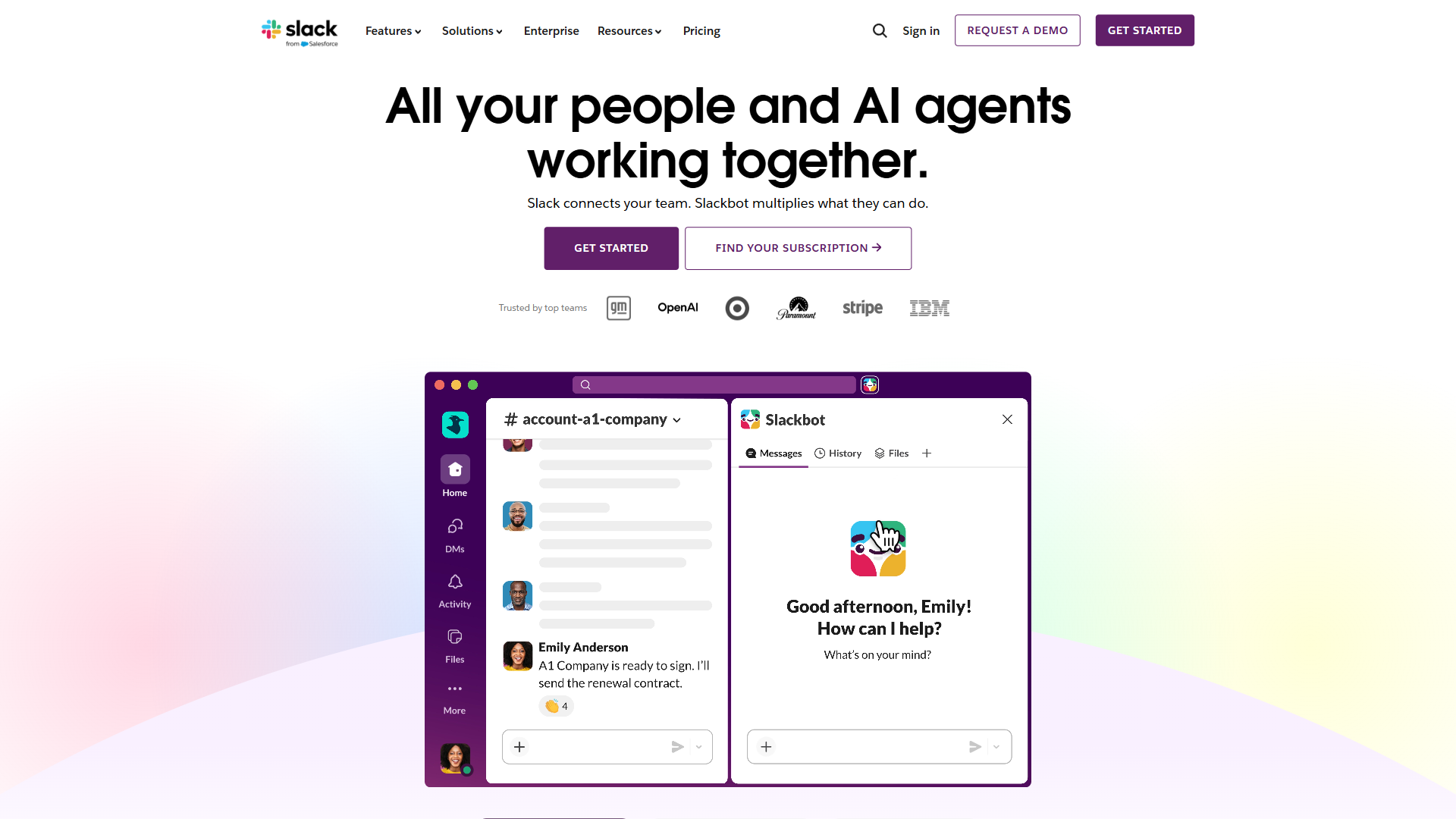 Slack 网站截图