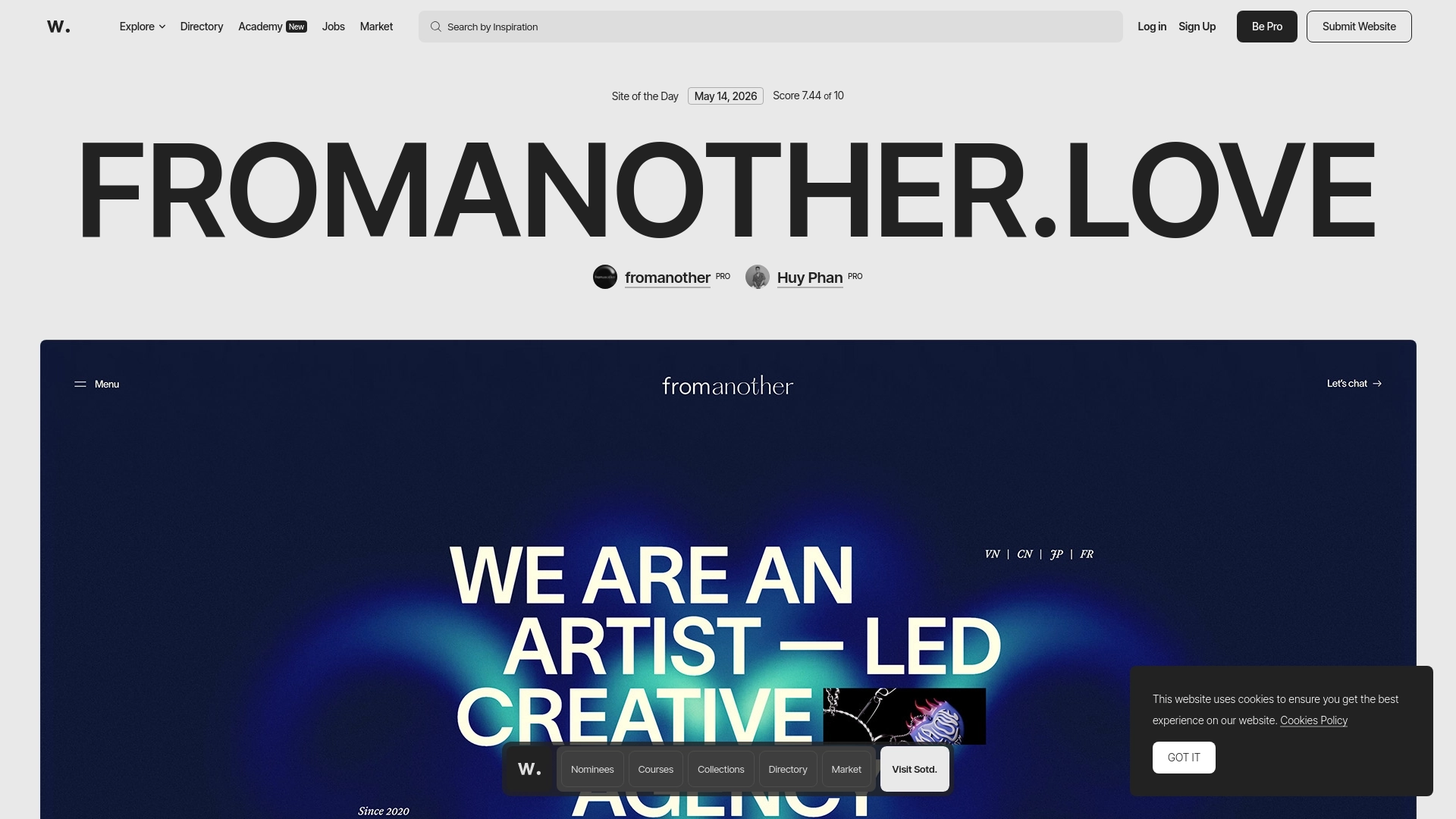 Awwwards 网站截图