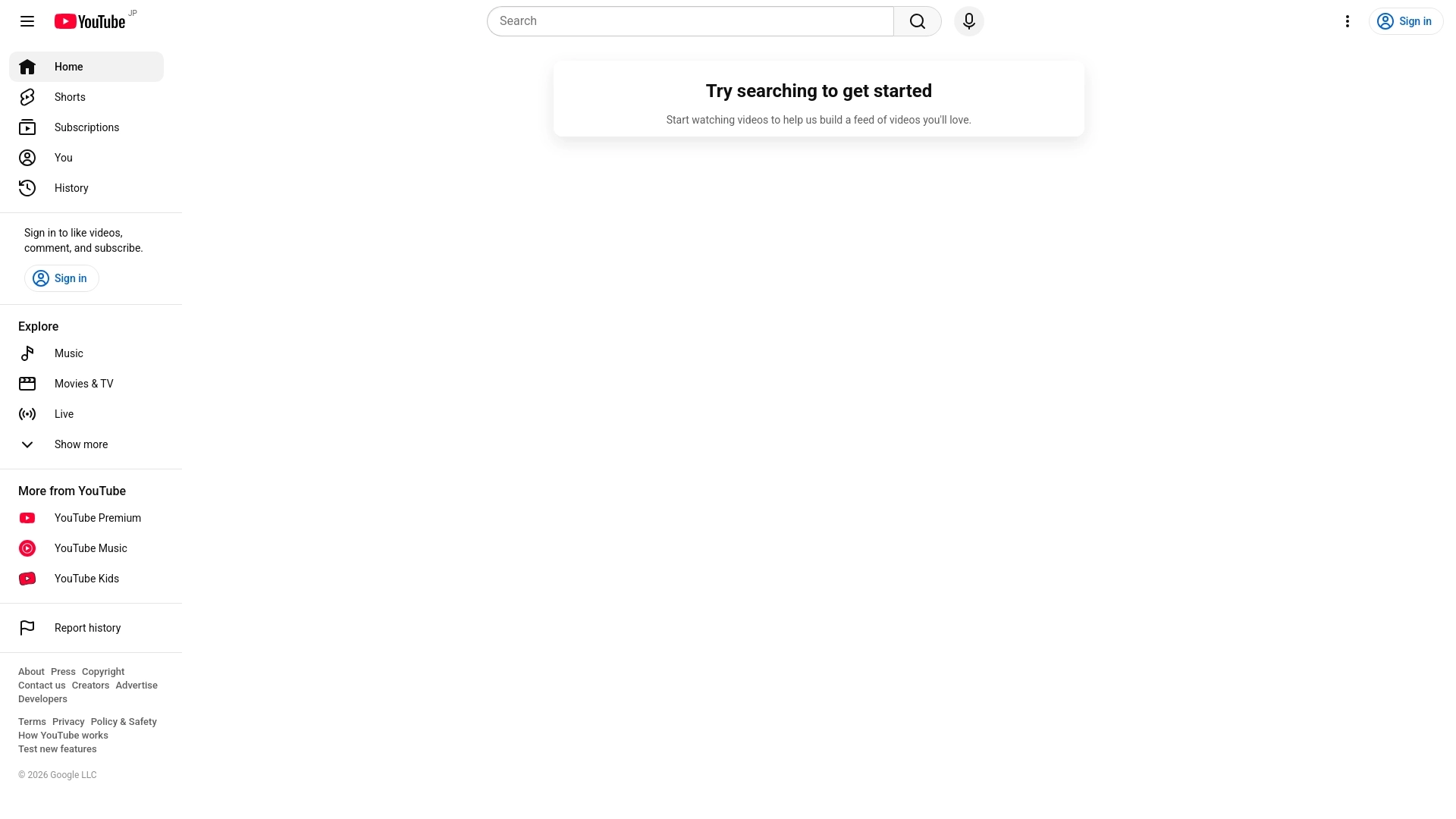 YouTube 网站截图