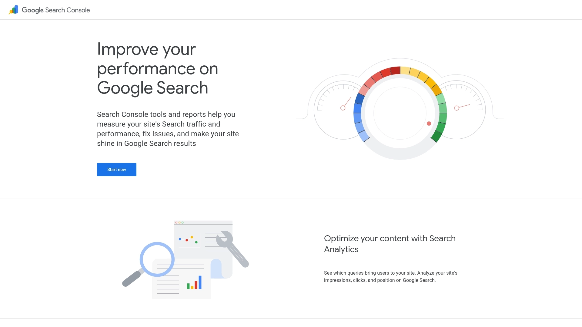 Google Search Console 网站截图