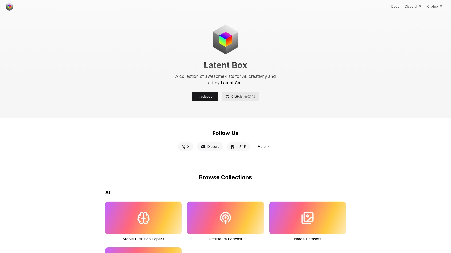 Latent Box 网站截图