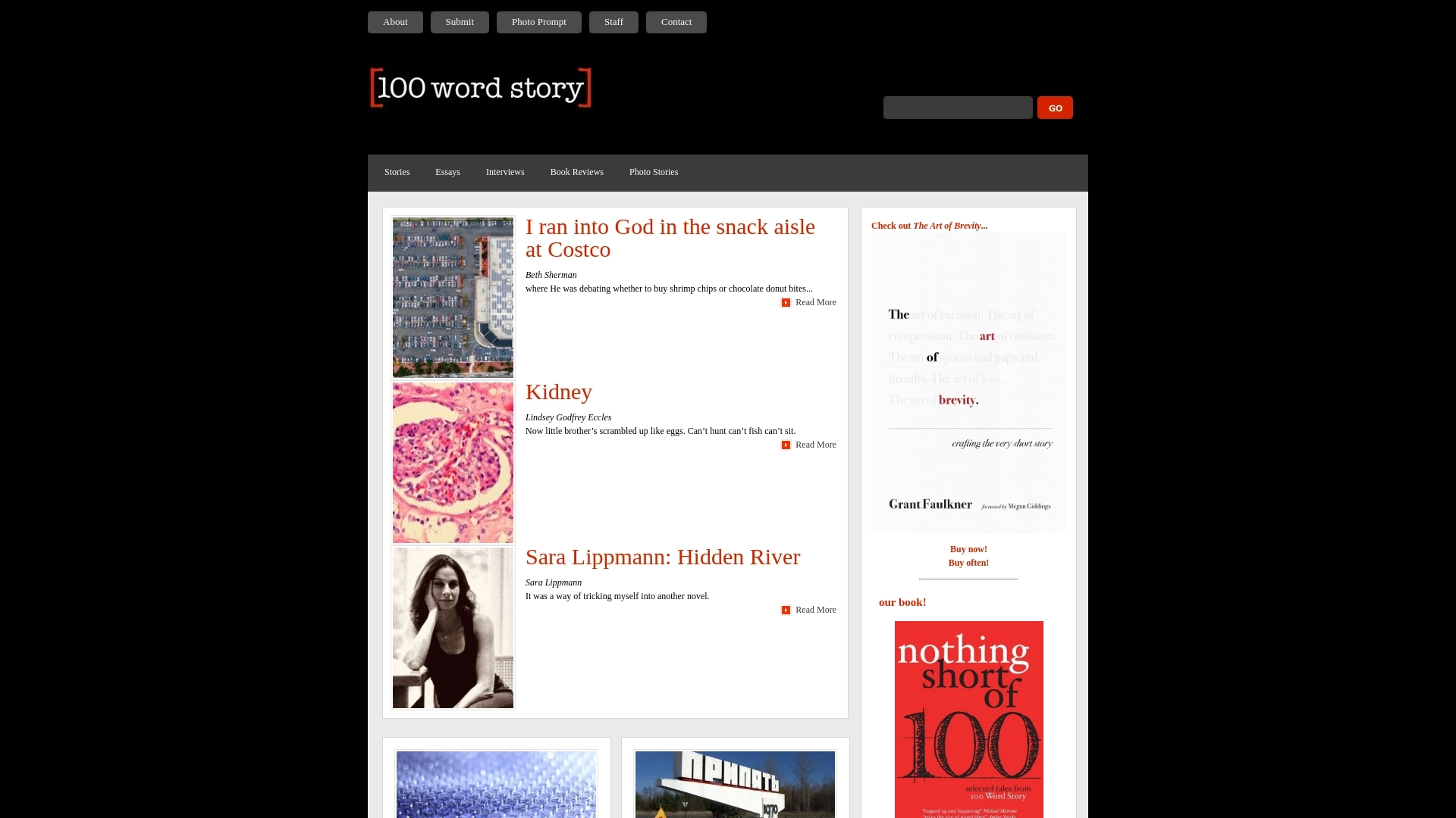 100 Word Story website screenshot