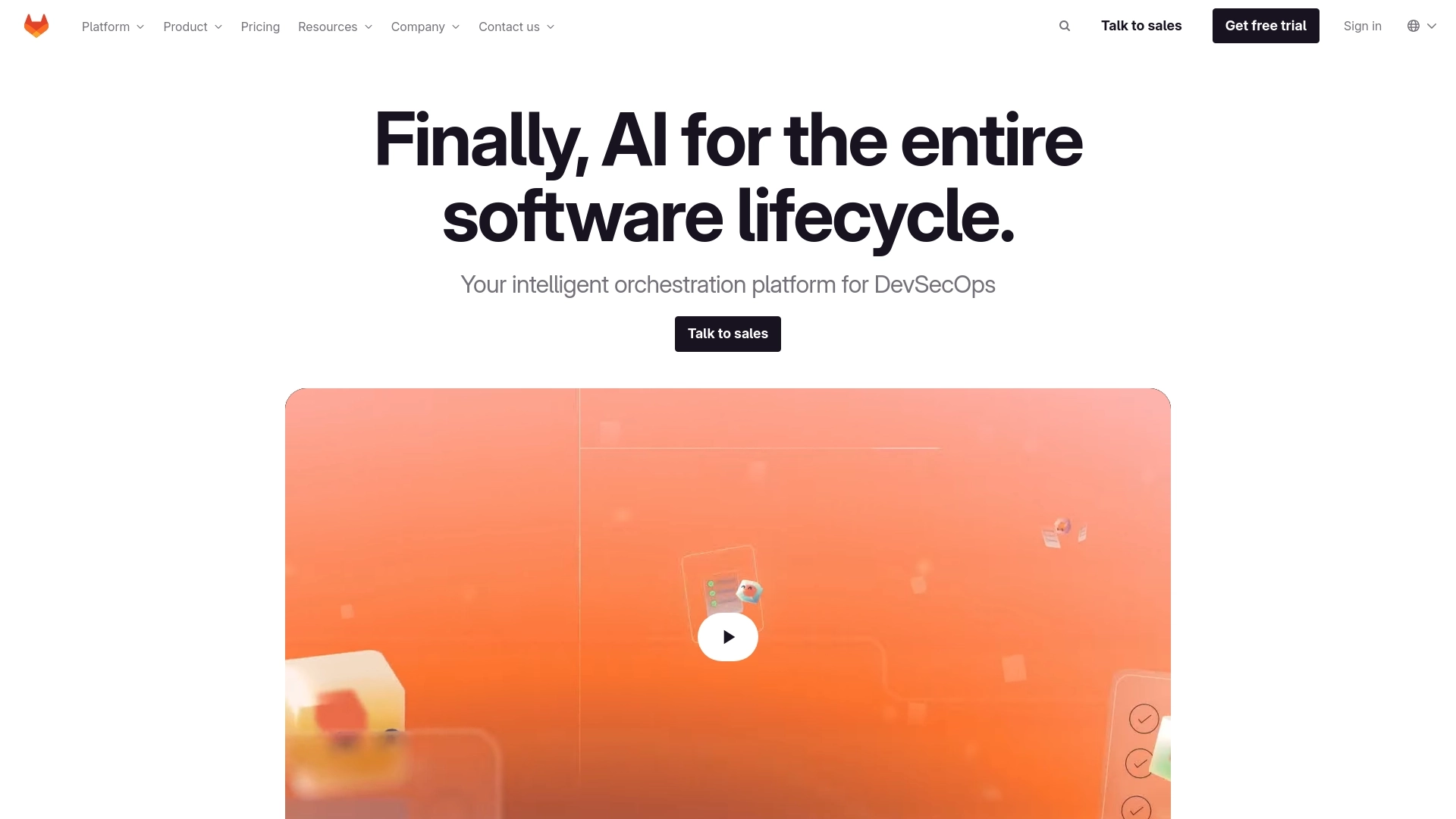 GitLab website screenshot