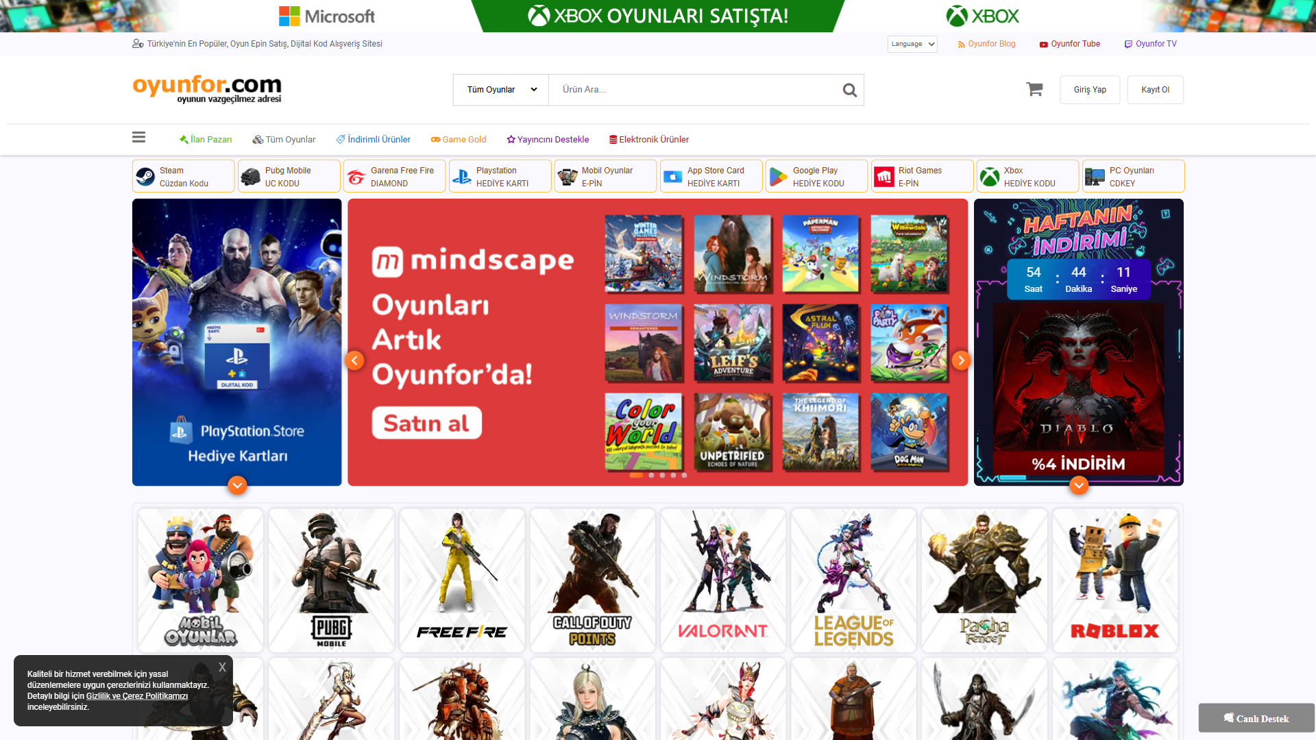 Oyunfor 网站截图