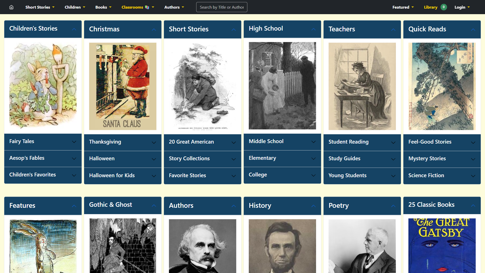 American Literature 网站截图