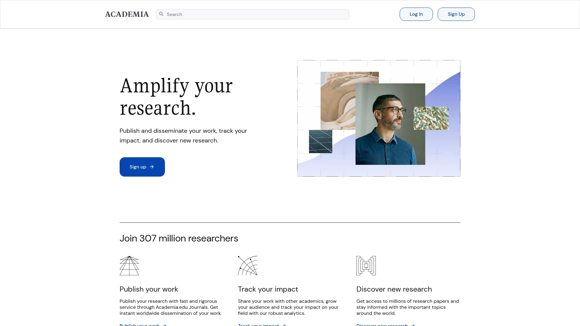 Academia.edu website screenshot