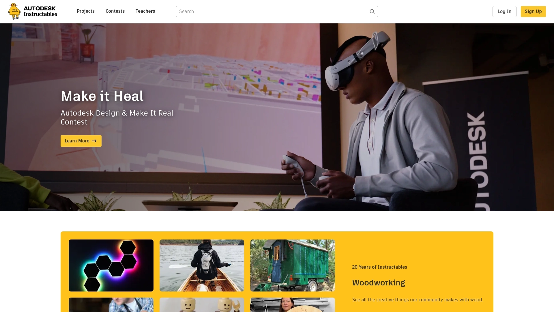 Instructables website screenshot