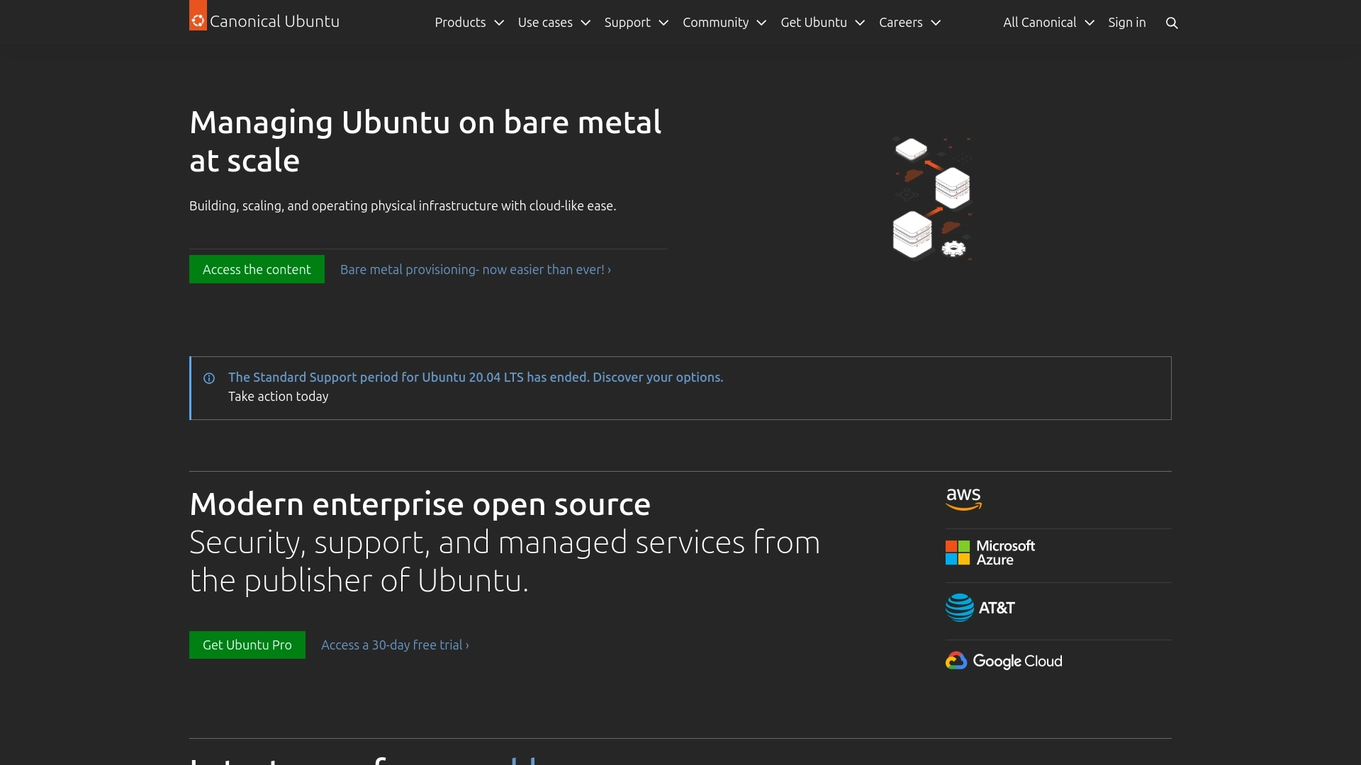 Ubuntu 网站截图