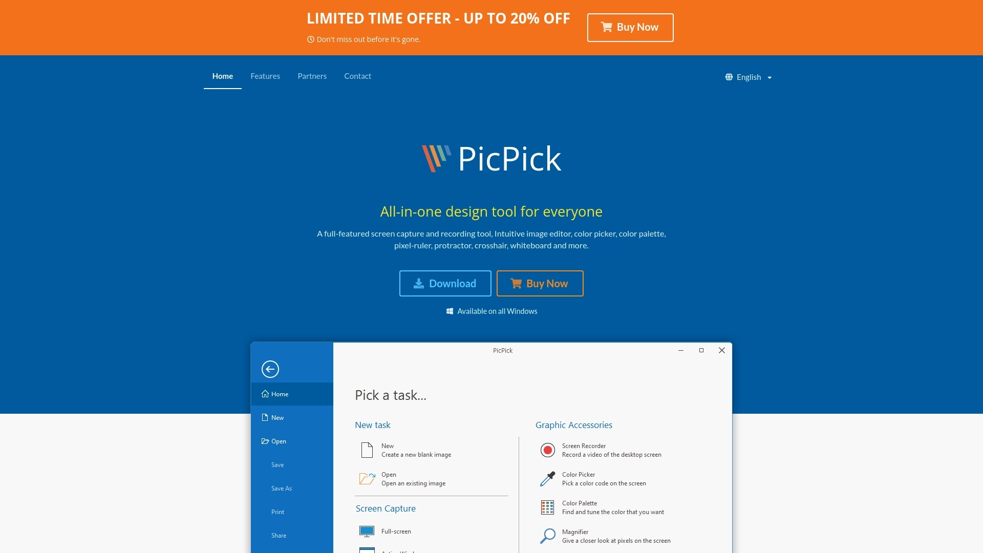 PicPick 网站截图