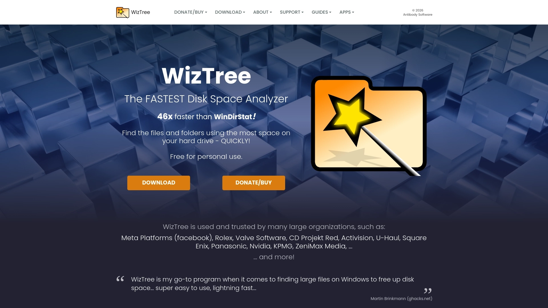 WizTree 网站截图