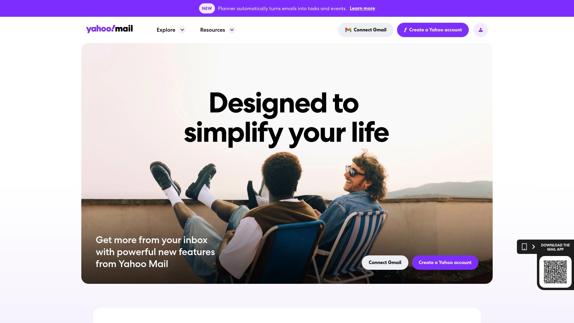 Yahoo Mail 网站截图