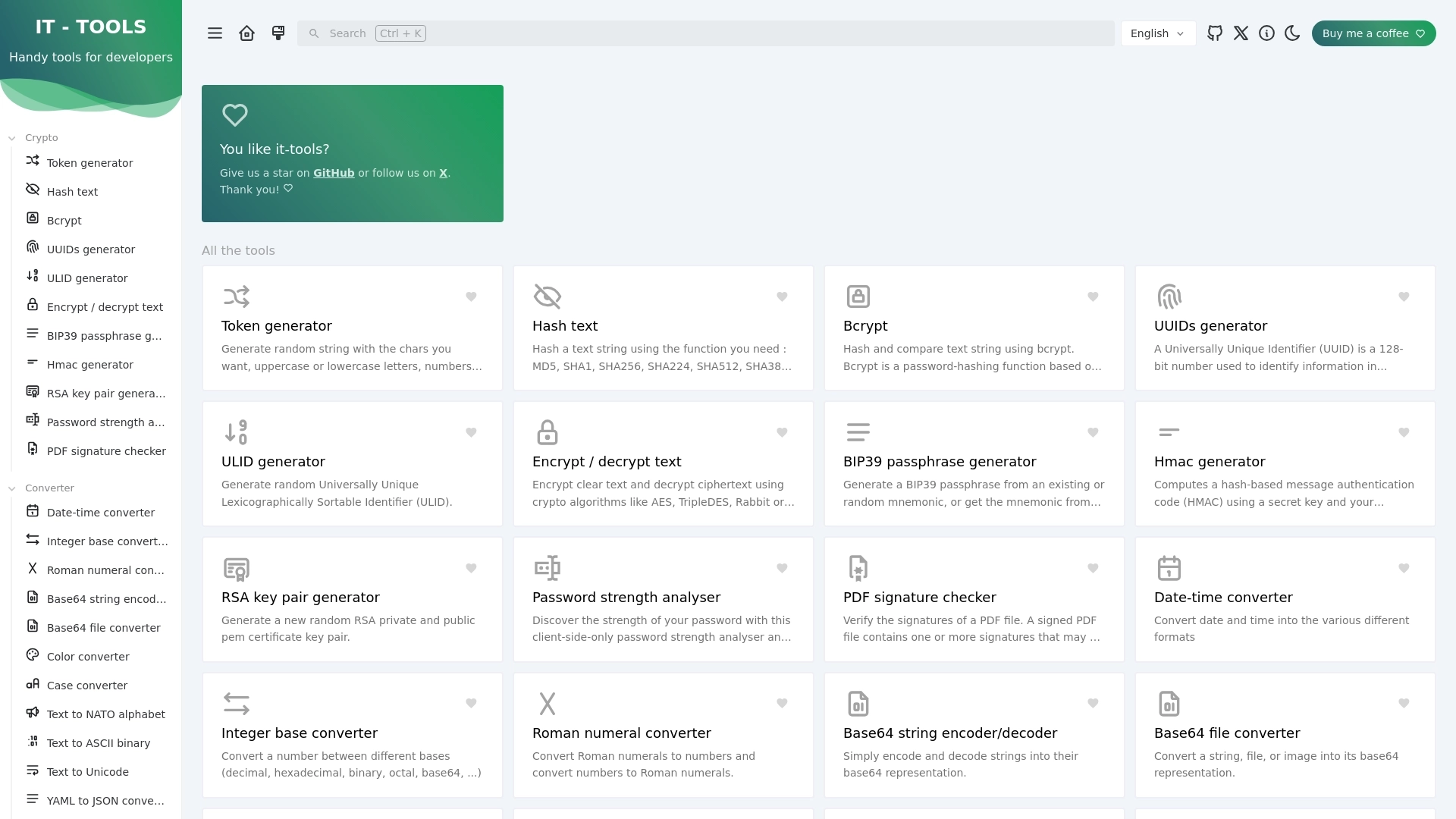 IT Tools website screenshot